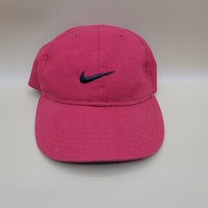 Nike Infant Red Black Baseball Cap Hat Toddler Strapback 2319 681 100% Cotton